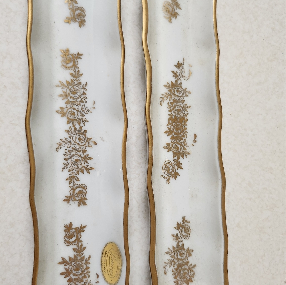 Vintage Limoge Olive Trays